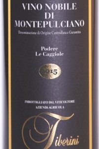 Vino Nobile di Montepulciano Podere le Caggiole 2015 Tiberini