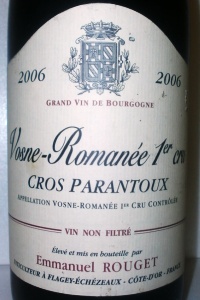 Vosne Romanée 1er Cru Au Cros Parantoux 2006 Emmanuel Rouget