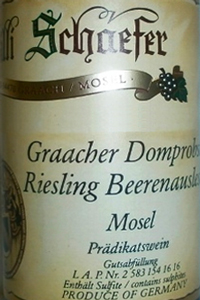 Willi Schaefer Graacher Domprobst Riesling Beerenauslese GoldKapsel