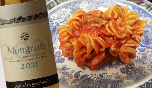 Fusilli col tonno e Toscana Bianco Mongrana 2021 Querciabella