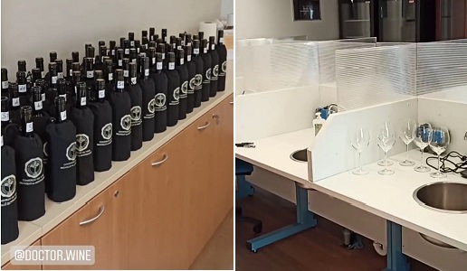 Sala degustazione consorzio Brunello di Montalcino