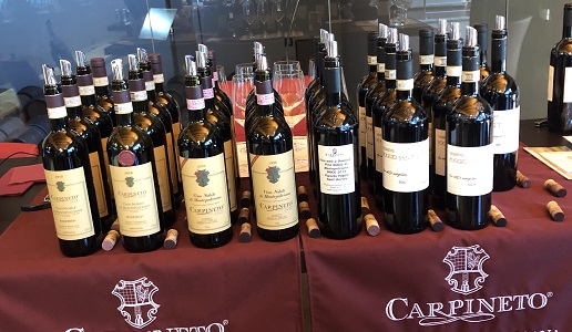 Carpineto cantina e bottiglie