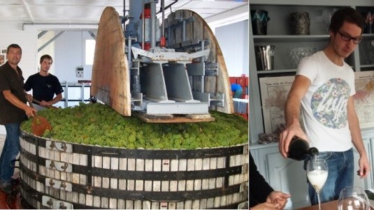 Champagne che parlano di mare