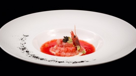 Crudo di gambero rosso