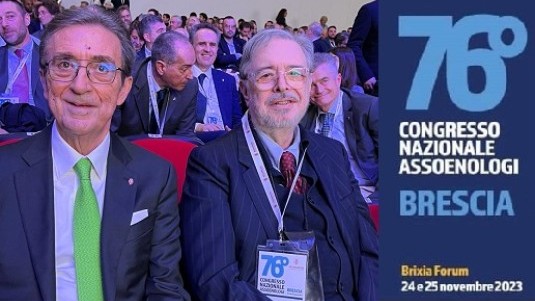 Daniele Cernilli, direttore DoctorWine, e Riccardo Cotarella , presidente Assoenologi