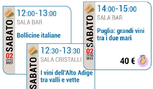 I primi 3 seminari sabato 2 ottobre