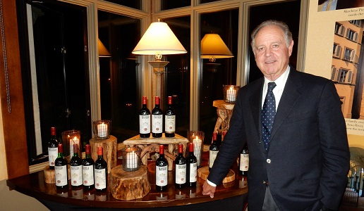 Marchese Piero Antinori e Bottiglia di Tignanello