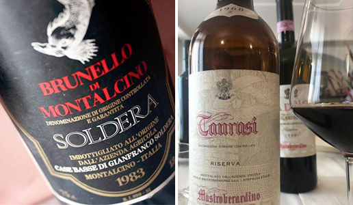 Taurasi Riserva 1968 Mastroberardino Brunello di Montalcino Riserva 1983 Case Basse