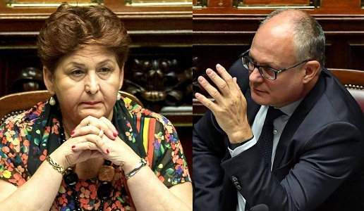 Teresa Bellanova ministra agricoltura e Roberto Gualtieri ministro economia e finanze