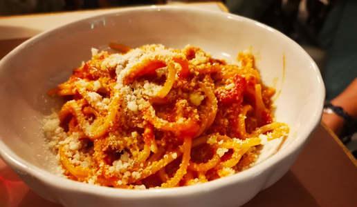 Spaghetti all'amatriciana - Osteria Palmira