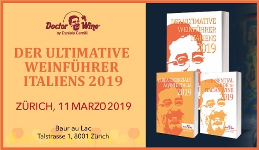 La Guida Essenziale ai Vini d'Italia 2019 sbarca in Svizzera