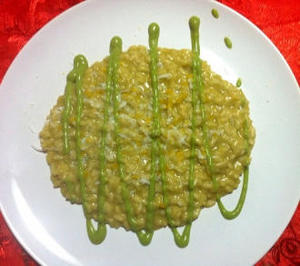 Risotto crema di broccoletti siciliani e ricotta salata