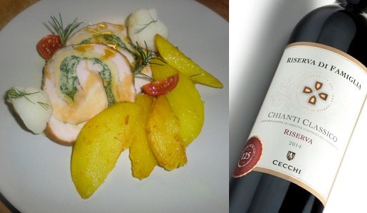 Rollè di pollo Chianti Classico Riserva di Famiglia 2016 Cecchi