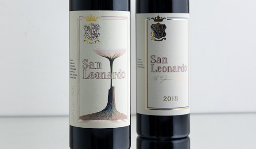 San Leonardo 2018 etichetta artista Simone Berti