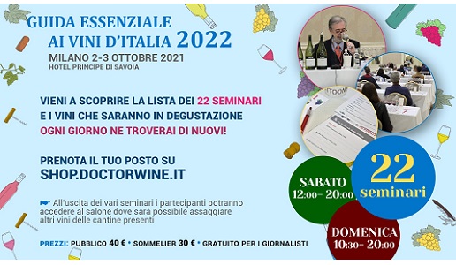 Seminari presentazione Guida Essenziale ai Vini d'Italia 2022 DoctorWine