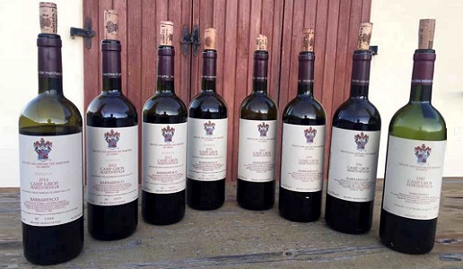 Verticale Barbaresco Camp Gros Martinenga Riserva Tenute Cisa Asinari dei Marchesi di Gresy