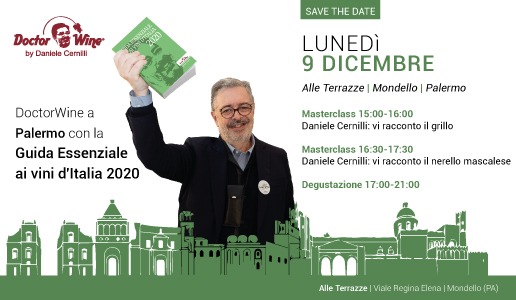 Seminari DoctorWine a Palermo presentazione Guida Essenziale ai Vini d'Italia 2020