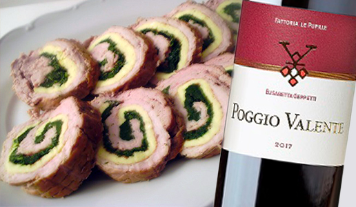 Arrosto Ripieno e Poggio Valente Toscana Rosso 2017 Fattoria Le Pupille