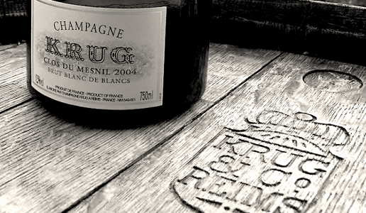 krug champagne clos du mesnil bianco e nero