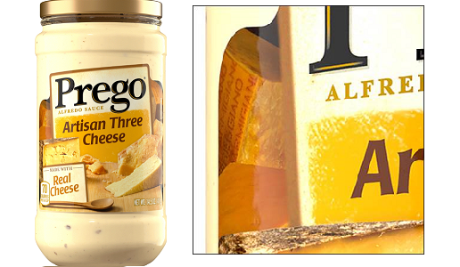 packaging del sugo pronto Prego di Campbell's
