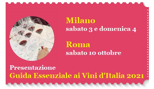 Presentazioni Guida Essenziale di Vini d'Italia 2021 DoctorWine Milano e Roma