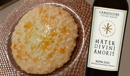 Risotto e malvasia puntinata capizucchi
