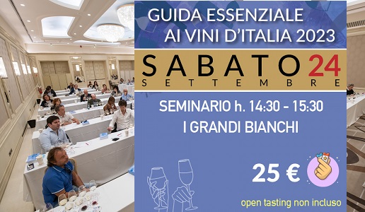 Seminario DoctorWine I Grandi Bianchi Milano 24 settembre