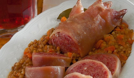 zampone e lenticchie
