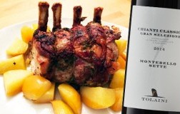 Arista di maiale alla fiorentina e Chianti Classico Gran Selezione Vigna Montebello Sette 2015 Tolaini