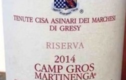 Tenute Cisa Asinari dei Marchesi di Gresy Barbaresco Camp Gros Martinenga Riserva 2014