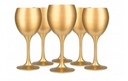 Bicchieri dorati vino