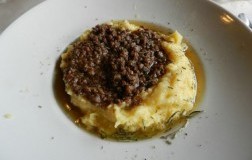 Bruscitti con polenta