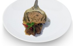 Carciofi ripieni con polpettone di pollo