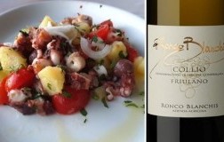 Catalana di Polpo e Collio Fiulano Ronco Blanchis