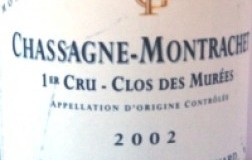 Chassagne Montrachet Monopole 1er Cru Clos de Murées 2002 Domaine Fontaine-Gagnard