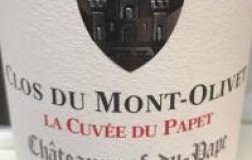 chateauneuf du pape La Cuvée du Papet clos du mont olivet etichetta