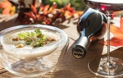 crema di castagne e Alto Adige Meranese Doc Fürst 2016 Cantine Merano