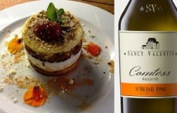 Delizia di ricotta con crema all’arancia con Passito Comtess Sanct Valentin 2017 San Michele Appiano