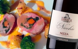 Fusello di vitello ripieno abbinato a Nizza Le Nicchie 2016 La Gironda