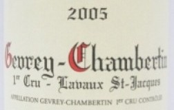 Gevrey Chambertin Lavaux Saint Jacques 1er Cru 2005 Denis Mortet