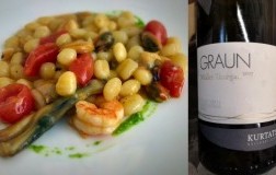 Gnocchetti di patate al profumo di mare  con Alto Adige Müller Thurgau Doc Graun 2017 Kellerei Kurtatsch  