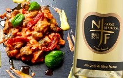 Gnocchi al nero di seppia abbinato al Grave di Stecca 2014 Nino Franco
