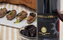 Involtini saporiti e Rosso del Soprano Palari