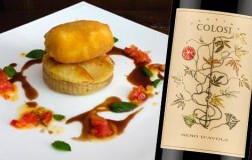 Involtino di tuma al battuto di manzo e timo e Sicilia Nero d’Avola Flora 2020 Colosi