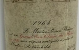 chateau mouton rothschild Pauillac Grand Cru Classé 1964