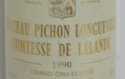 Château Pichon Longueville Comtesse de Lalande Pauillac Deuxième Grand Cru Classé 1990