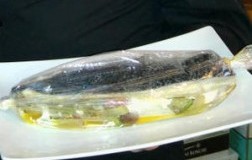 Spigola farcita con puntarelle