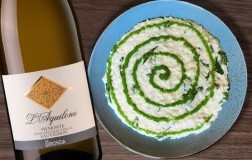 Risotto al Tarassaco e Piemonte Sauvignon Aquilone La Gironda