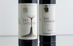 San Leonardo 2018 etichetta artista Simone Berti