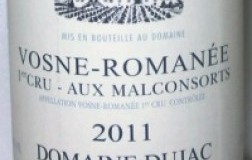 Vosne Romanée 1er Cru Aux Malconsorts 2011 Domaine Dujac